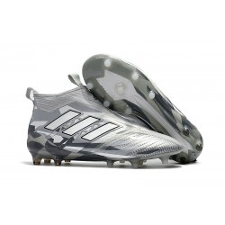 Nuove Adidas Calcio ACE 17+ Mastercontrol FG Per Uomo Grigio Bianco Nero