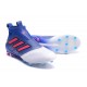 Scarpa da Calcio Adidas ACE 17+ Purecontrol FG Blu Rosso Bianco