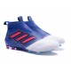 Scarpa da Calcio Adidas ACE 17+ Purecontrol FG Blu Rosso Bianco