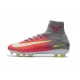 Scarpe Donna Nike Mercurial Superfly V FG Terreni Compatti - Rosa Hyper Bianco Grigio Lupo