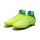 Nuove Scarpe Calcio Nike Alte Magista Obra II FG - Terreni Compatti - Volt Bianco Blu Chorine