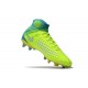 Nuove Scarpe Calcio Nike Alte Magista Obra II FG - Terreni Compatti - Volt Bianco Blu Chorine