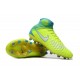 Nuove Scarpe Calcio Nike Alte Magista Obra II FG - Terreni Compatti - Volt Bianco Blu Chorine