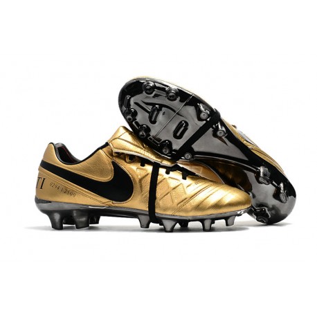 Nike Tiempo Legend 7 FG Scarpe da calcio Uomo Totti X Roma Oro Nero