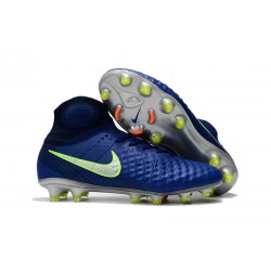 Nuova Nike Magista Obra II FG 2017 Scarpe da Calcio Blu Verde