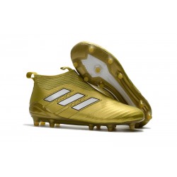 Scarpa da Calcio Adidas ACE 17+ Purecontrol FG Oro Bianco