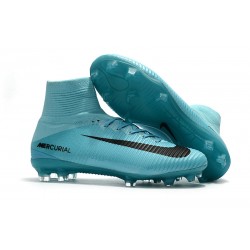 Nuove Scarpa da calcio Nike Mercurial Superfly V FG Blu Nero
