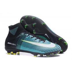 Nuove Scarpa da calcio Nike Mercurial Superfly V FG Nero Bianco Blu