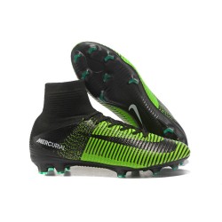 Nuove Scarpa da calcio Nike Mercurial Superfly V FG Verde Nero