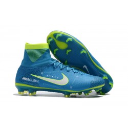 Nuove Scarpa da calcio Nike Mercurial Superfly V FG NJR Blu Bianco Volt