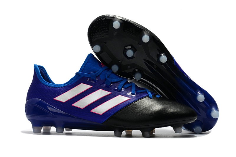 Nuove Adidas Ace 17.1 FG Scarpe da Calcio Blu Nero Bianco