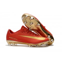 Scarpe Da Calcio Nike Mercurial Vapor XI Tech Craft FG CR7 Oro Rosso