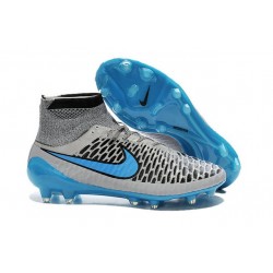 Scarpe calcio Nike Magista Obra FG - Uomo - Grigio Lupo Turchese Nero