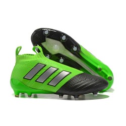 Scarpa da Calcio Adidas ACE 17+ Purecontrol FG Verde Nero Agrento