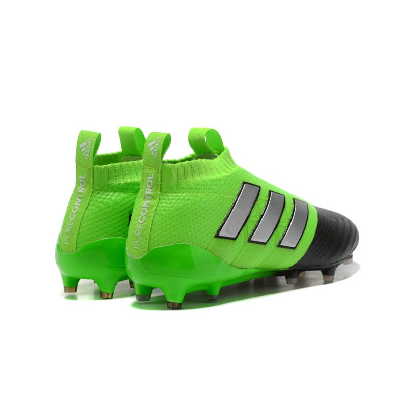 Scarpa da Calcio Adidas ACE 17 Purecontrol FG Verde Nero Agrento