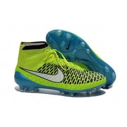 Scarpe calcio Nike Magista Obra FG - Uomo - Volt Bianco Blu Laguna Nero