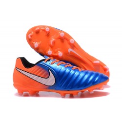 Nike Tiempo Legend 7 FG Scarpe da calcio Uomo Arancione Blu