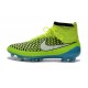 Scarpe calcio Nike Magista Obra FG - Uomo - Volt Bianco Blu Laguna Nero