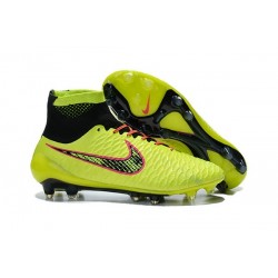 Nuove Nike Magista Obra Fg, Scarpe da calcio uomo Volt Arancione Rosa Nero