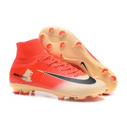 Nuove Scarpa da calcio Nike Mercurial Superfly V FG Nero Rosso Oro