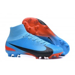 Nuove Scarpa da calcio Nike Mercurial Superfly V FG Blu Rosso Nero