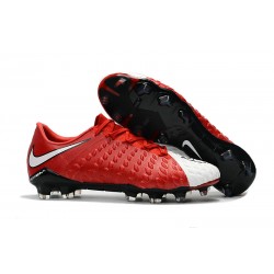 Nuove Scarpe Nike Hypervenom Phantom III FG Rosso Bianco Nero