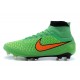 Nuove Nike Magista Obra Fg, Scarpe da calcio uomo Verde Arancione Nero