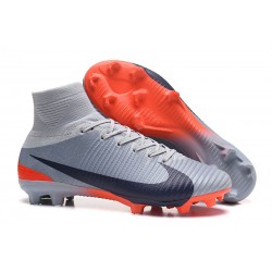 Nuove Scarpa da calcio Nike Mercurial Superfly V FG Grigio Nero Arancione