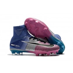 Nuove Scarpa da calcio Nike Mercurial Superfly V FG Blu Rosa Nero