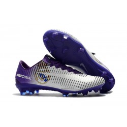 Scarpe Calcio Nike Mercurial Vapor 11 FG CR7 Real Madrid Viola Bianco