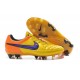 2015 Scarpe Calcio Tiempo Legend V FG Nike Arancione Laser Violetto