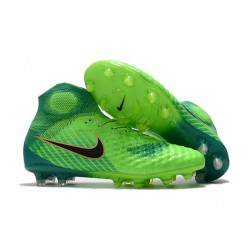 Scarpette da Calcio Nike Magista Obra 2 FG Verde Nero