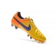 2015 Scarpe Calcio Tiempo Legend V FG Nike Arancione Laser Violetto