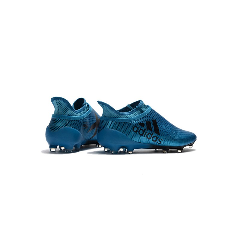 2017 Adidas X 17 Purespeed FG Tacchetti da Calcio Blu Nero