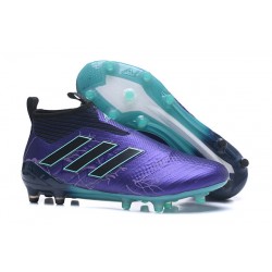 Nuove Adidas Calcio ACE 17+ Mastercontrol FG Per Uomo Blu Nero Energy Aqua
