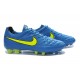 Scarpe Calcio Tiempo Legend V FG Nike Uomo Blu Volt Nero