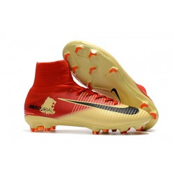 Nuove Scarpa da calcio Nike Mercurial Superfly V FG Rosso Giallo Nero