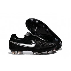 Nike Scarpe da Calcio Tiempo Legend V Fg Totti Premium Argenteo Nero