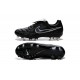 Nike Scarpe da Calcio Tiempo Legend V Fg Totti Premium Argenteo Nero