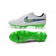 Scarpe Calcio Nike Tiempo Legend V FG - Uomo Bianco Verde Nero