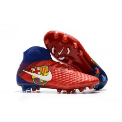 Scarpette da Calcio Nike Magista Obra 2 FG Barcelona Rosso Blu