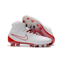 Scarpette da Calcio Nike Magista Obra 2 FG Rosso Bianco