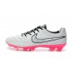 Nuove Scarpe Calcio Nike Tiempo Legend V FG Bianco Rosa Nero
