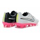 Nuove Scarpe Calcio Nike Tiempo Legend V FG Bianco Rosa Nero