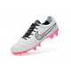 Nuove Scarpe Calcio Nike Tiempo Legend V FG Bianco Rosa Nero
