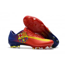 Scarpe Da Calcio Nike Mercurial Vapor XI Tech Craft FG Barcelona Rosso Blu Giallo