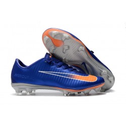 Scarpe Calcio Nike Mercurial Vapor 11 FG CR7 Blu Arancione Argento