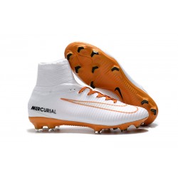 Scarpa da calcio Nike Mercurial Superfly 5 FG - Uomo - Bianco Oro