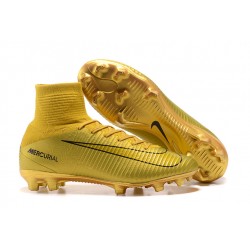 Scarpa da calcio Nike Mercurial Superfly 5 FG - Uomo - Oro Nero