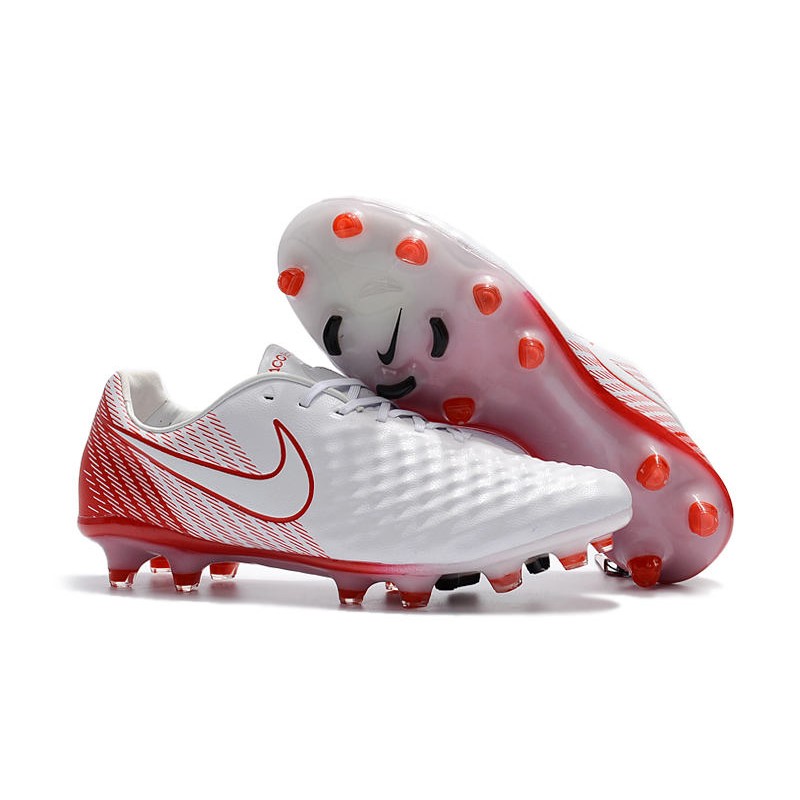 Nike Magista Opus II FG Scarpa da calcio Uomo Bianco Rosso